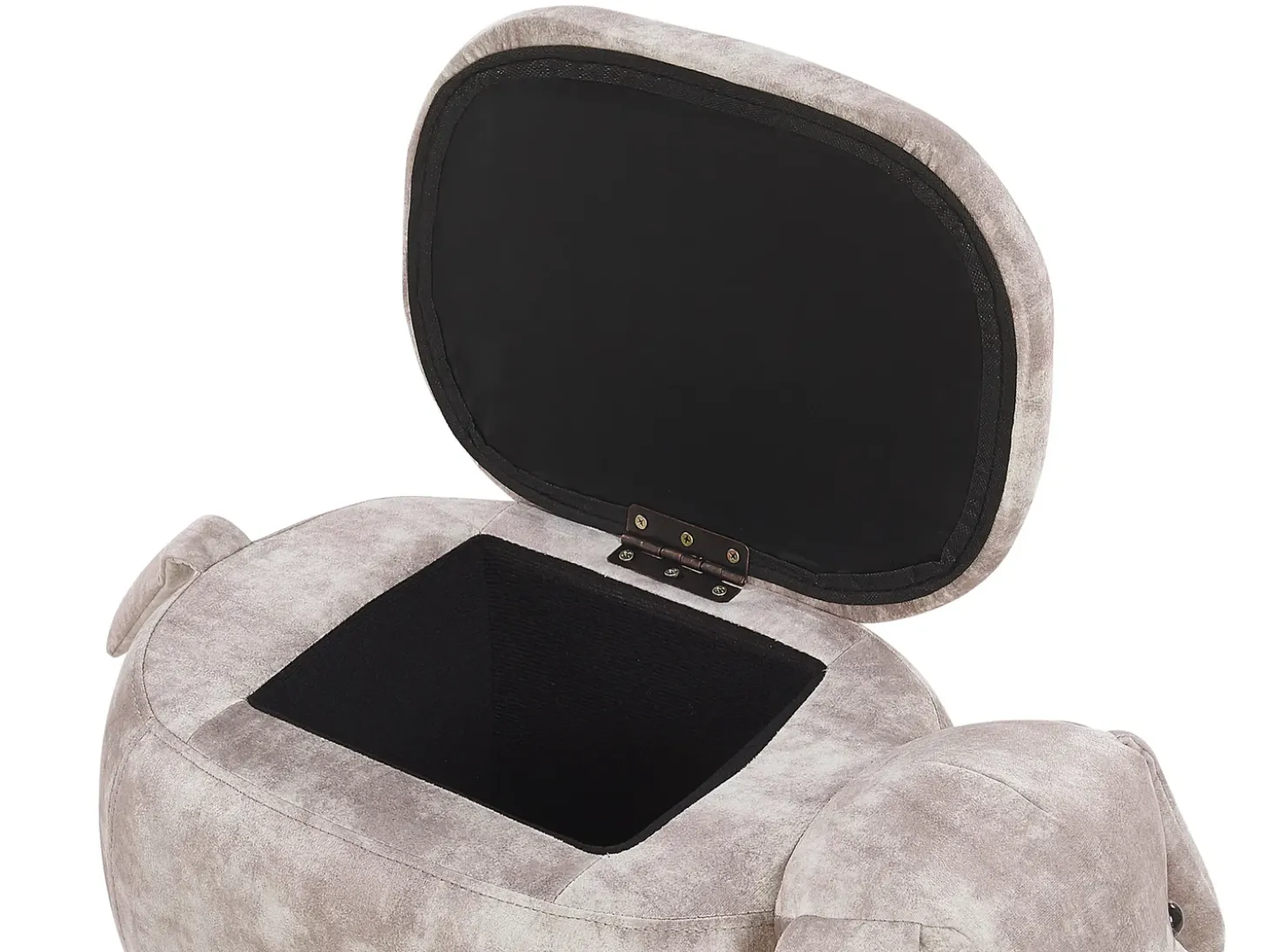 Dyrepuf med opbevaring DOGGY Velour Beige Hund