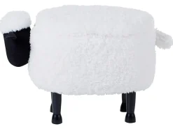 Dyrepuf med opbevaring SHEEP Hvid Får