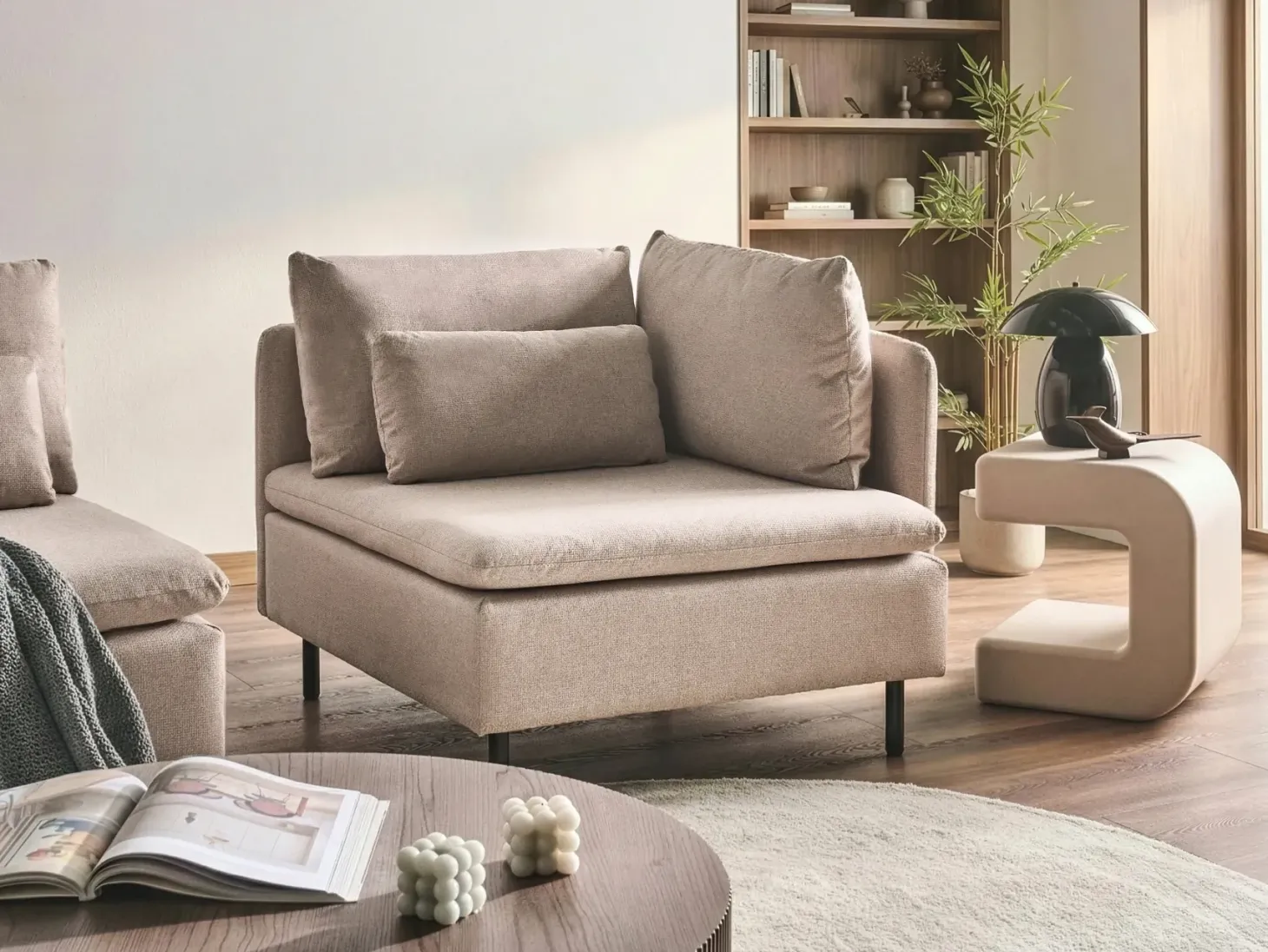 EGERIS Hjørnemodul Beige