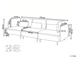 EGERIS 3 personers Modulsofa Beige