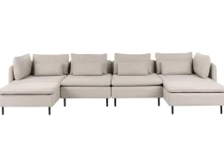 EGERIS 4 personers U-formet modulsofa Beige