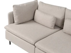 EGERIS 4 personers U-formet modulsofa Beige
