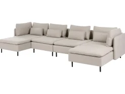 EGERIS 4 personers U-formet modulsofa Beige