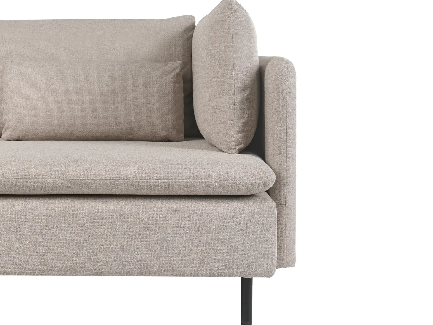 EGERIS 4 personers U-formet modulsofa Beige
