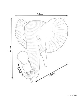 Elefant Væglampe ELEPHANTI Guld
