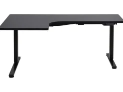 Elektrisk justerbart hjørneskrivebord DESTINES Sort 160 cm 109 cm Venstrevendt