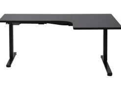 Elektrisk justerbart hjørneskrivebord DESTINES Sort 160 cm 109 cm Højrevendt
