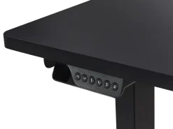 Elektrisk justerbart hjørneskrivebord DESTINES Sort 160 cm 109 cm Højrevendt