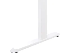 Elektrisk justerbart hæve sænkebord KENLY Brun/hvid 120 cm 60 cm med USB-port