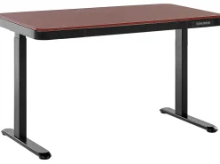 Elektrisk justerbart hæve sænkebord KENLY Mørkebrun 120 cm 60 cm med USB-port