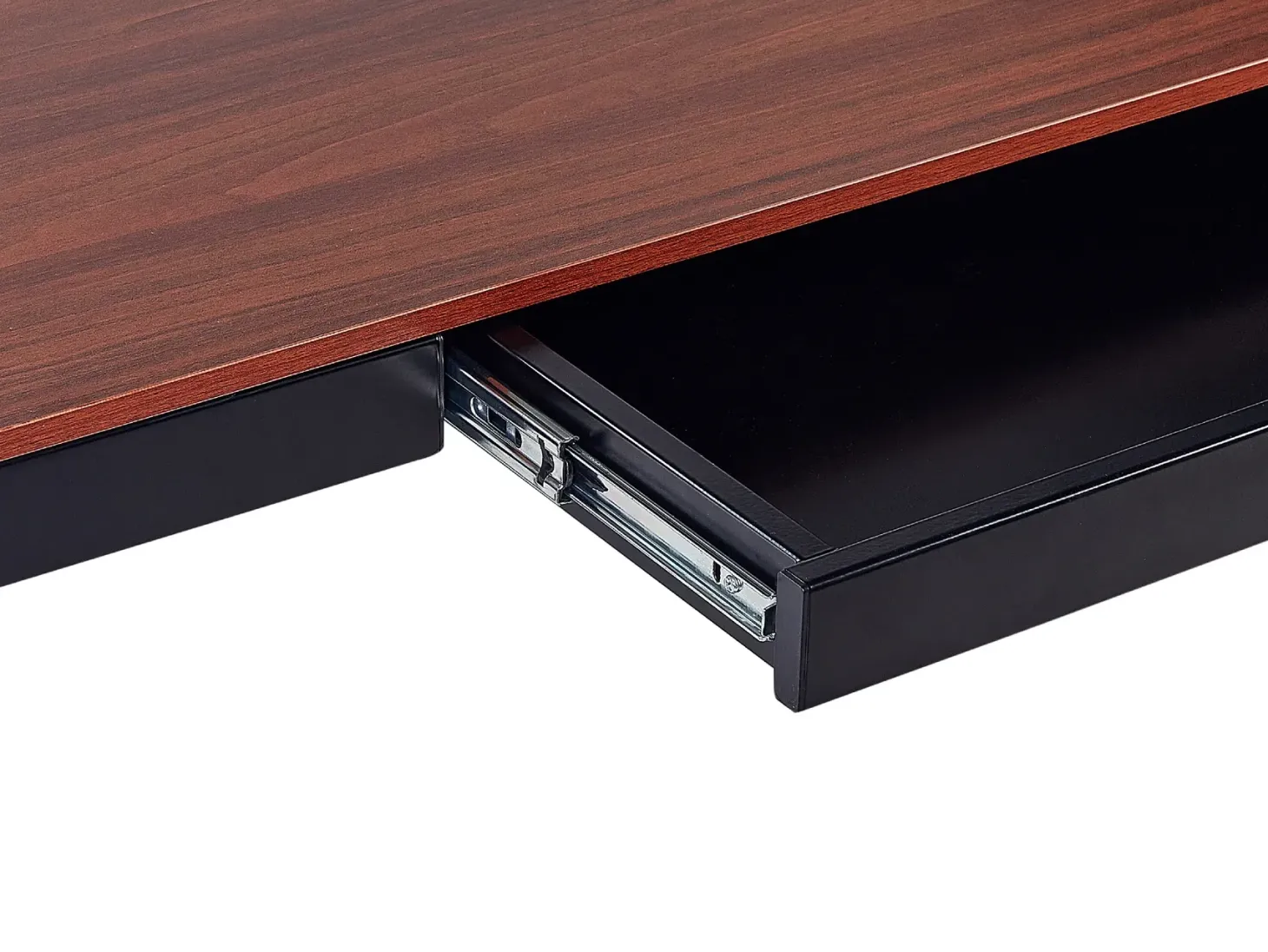 Elektrisk justerbart hæve sænkebord KENLY Mørkebrun 120 cm 60 cm med USB-port