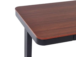 Elektrisk justerbart hæve sænkebord KENLY Mørkebrun 120 cm 60 cm med USB-port