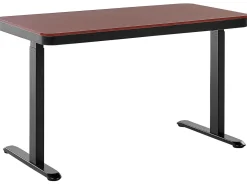 Elektrisk justerbart hæve sænkebord KENLY Mørkebrun 120 cm 60 cm med USB-port