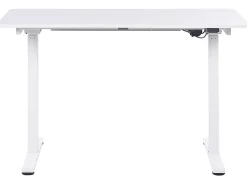 Elektrisk justerbart hæve sænkebord GRIFTON Hvid 120 cm 60 cm