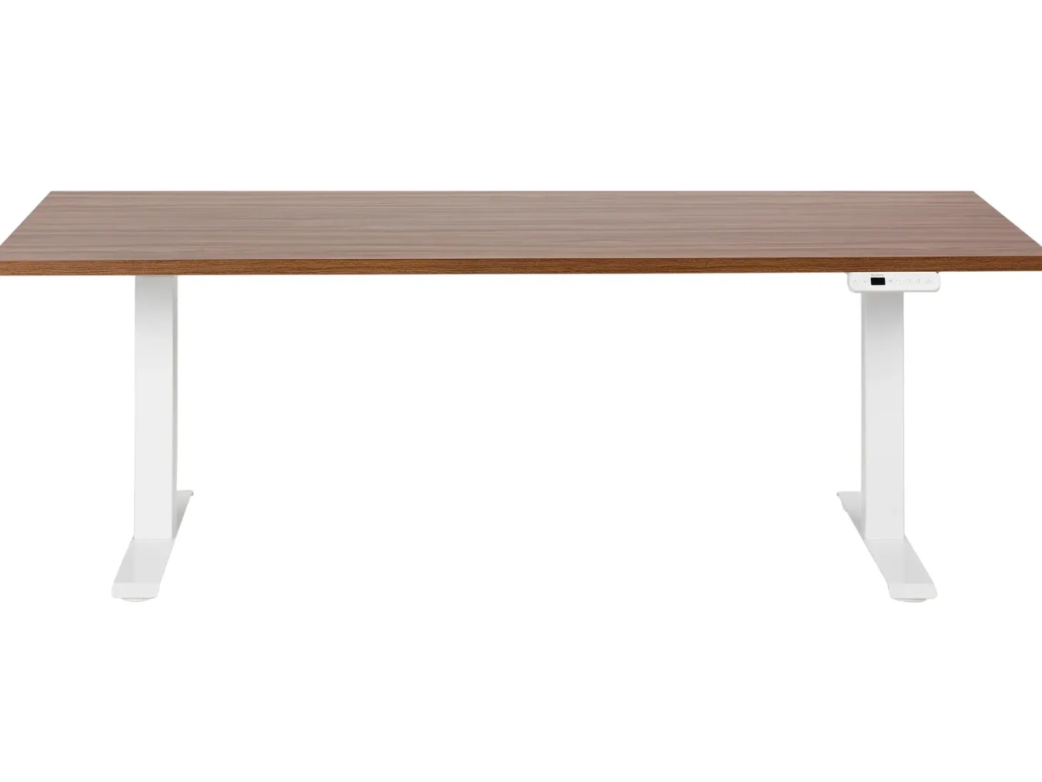 Elektrisk justerbart hæve sænkebord DESTINES Brun/hvid 180 cm 80 cm