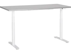 Elektrisk justerbart hæve sænkebord DESTINAS Grå/hvid 160 cm 72 cm