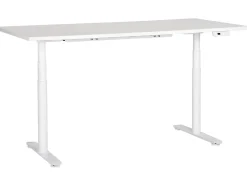 Elektrisk justerbart hæve sænkebord DESTINAS Hvid 180 cm 80 cm