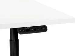 Elektrisk justerbart hæve sænkebord DESTINAS Hvid/sort 160 cm 72 cm