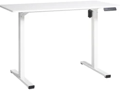 Elektrisk justerbart hæve sænkebord TAVARES Hvid 120 cm 60 cm