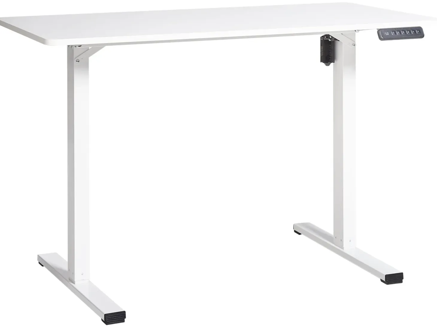 Elektrisk justerbart hæve sænkebord TAVARES Hvid 120 cm 60 cm