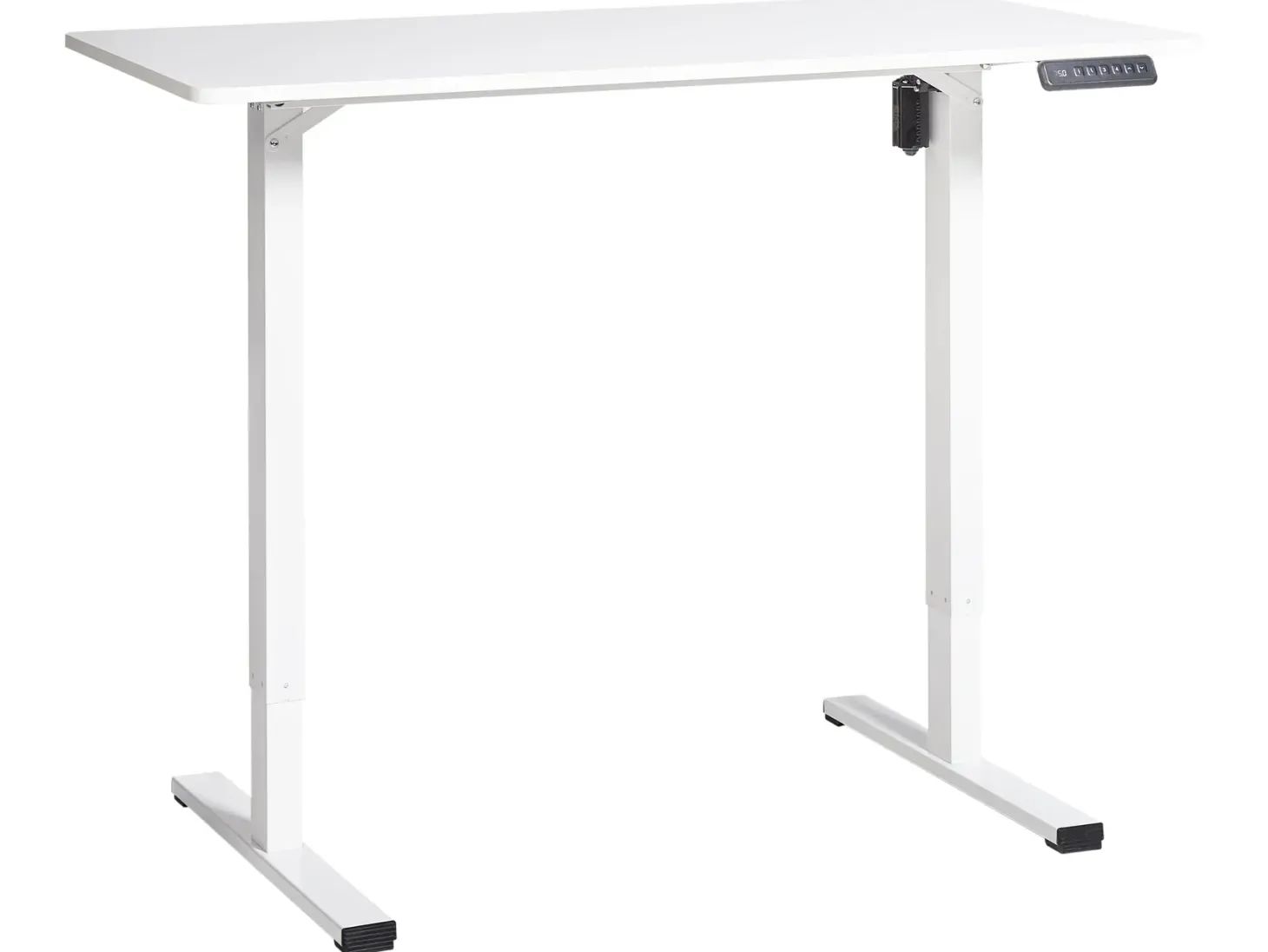 Elektrisk justerbart hæve sænkebord TAVARES Hvid 120 cm 60 cm