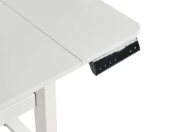 Elektrisk justerbart hæve sænkebord LUCAMA Hvid 120 cm 60 cm med USB-port