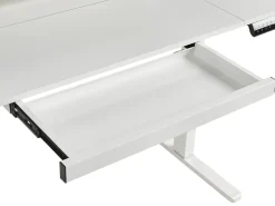 Elektrisk justerbart hæve sænkebord LUCAMA Hvid 120 cm 60 cm med USB-port