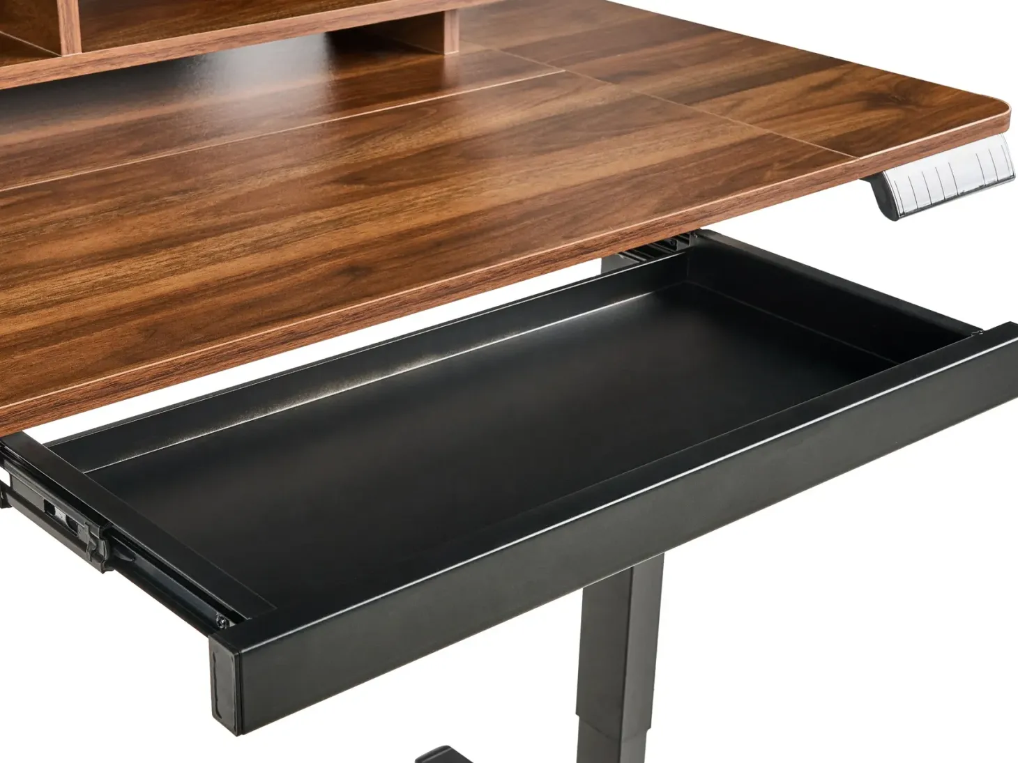 Elektrisk justerbart hæve sænkebord LUCAMA Brun/sort 120 cm 60 cm med USB-port