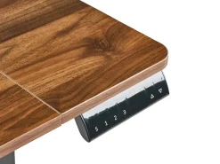 Elektrisk justerbart hæve sænkebord LUCAMA Brun/sort 120 cm 60 cm med USB-port