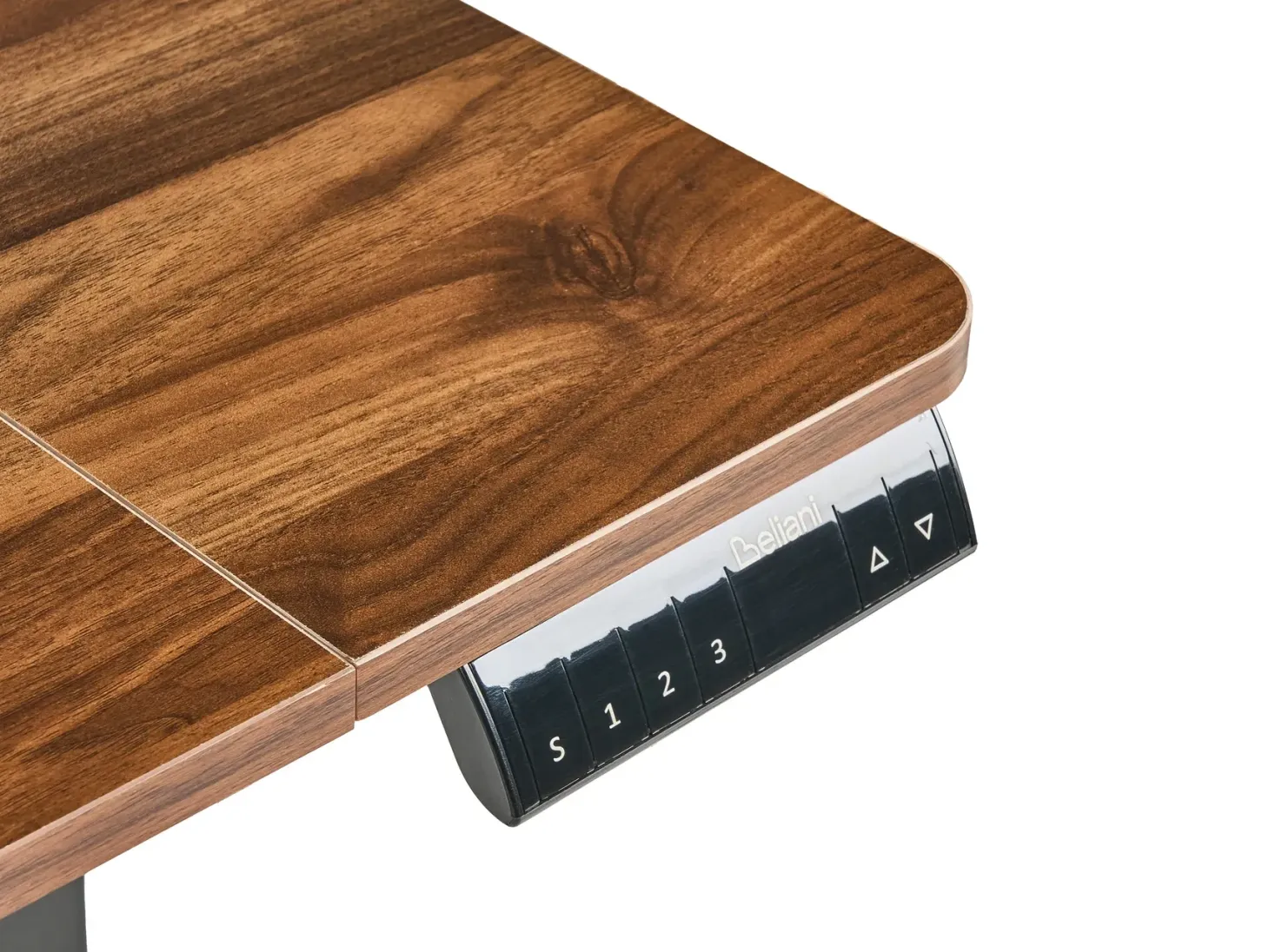 Elektrisk justerbart hæve sænkebord LUCAMA Brun/sort 120 cm 60 cm med USB-port