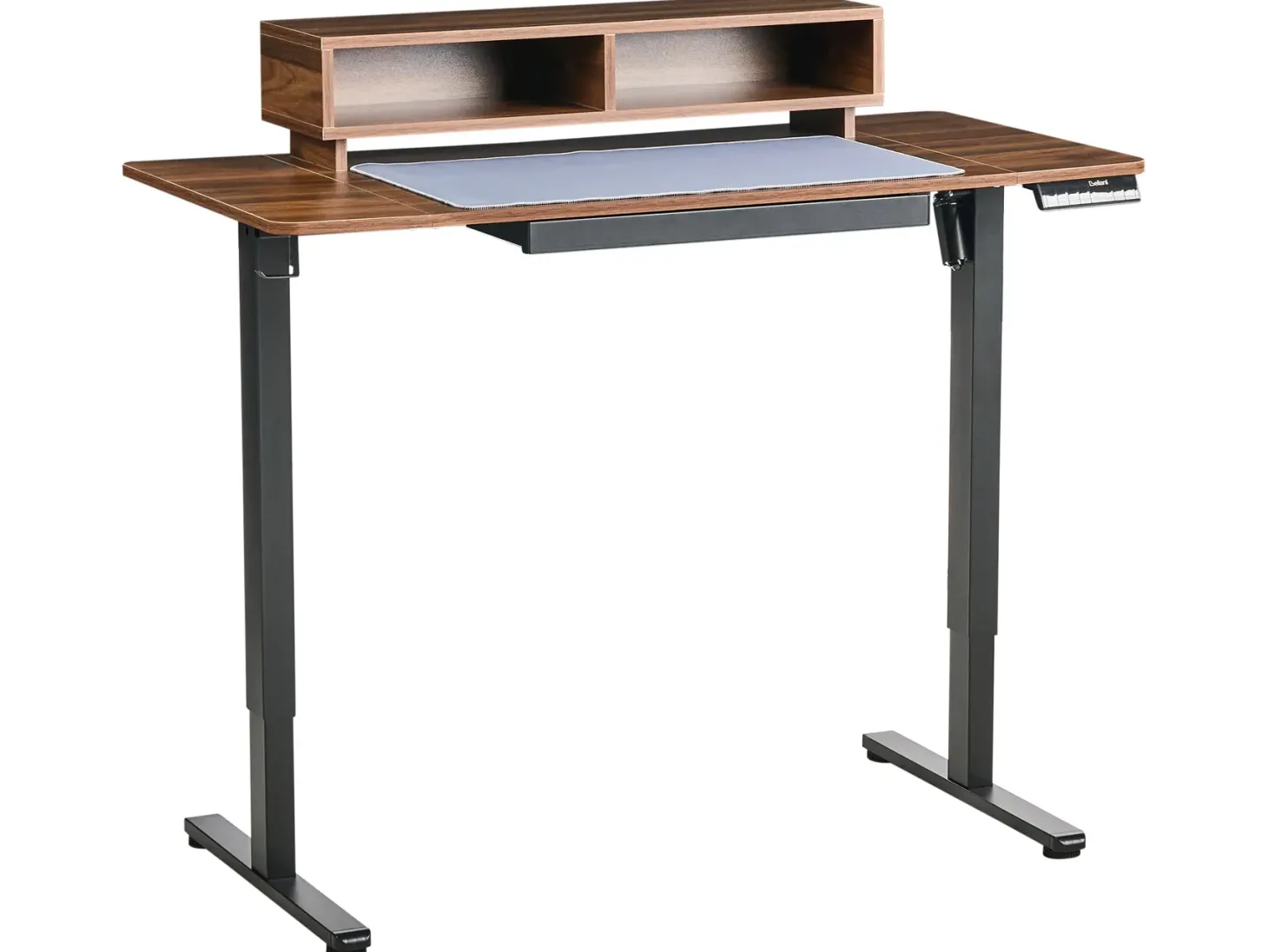 Elektrisk justerbart hæve sænkebord LUCAMA Brun/sort 120 cm 60 cm med USB-port
