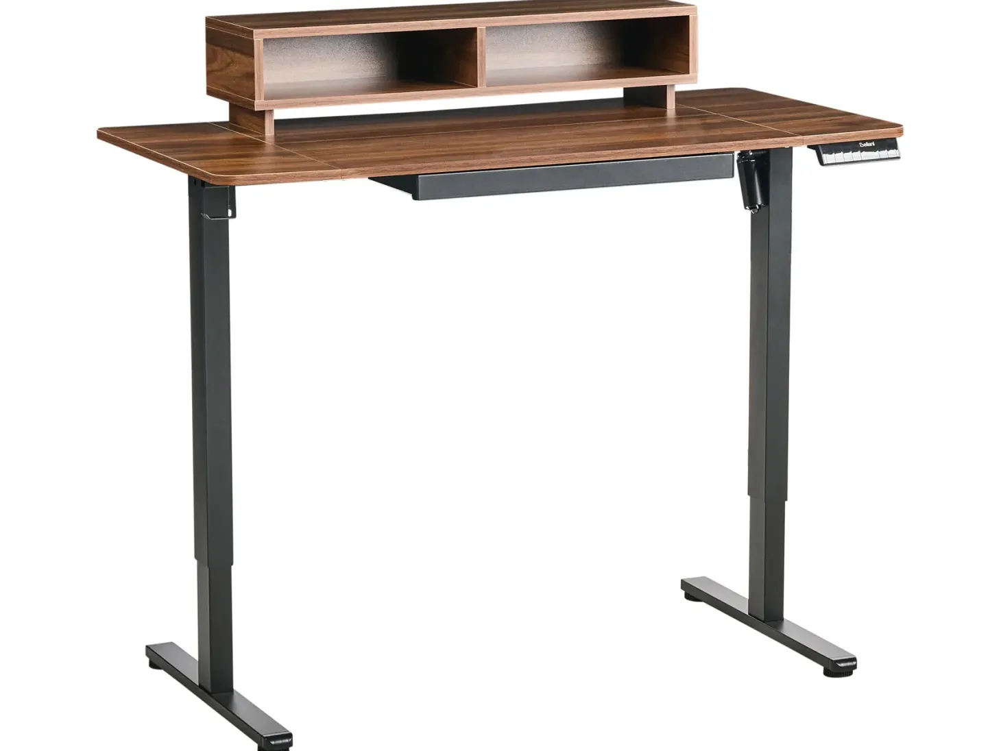 Elektrisk justerbart hæve sænkebord LUCAMA Brun/sort 120 cm 60 cm med USB-port