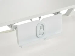 Elektrisk justerbart hæve sænkebord WILBANKS Hvid 120 cm 60 cm med USB-port