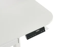 Elektrisk justerbart hæve sænkebord WILBANKS Hvid 120 cm 60 cm med USB-port