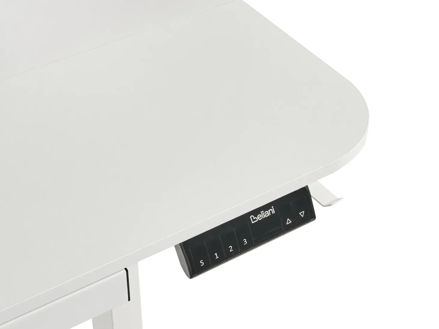 Elektrisk justerbart hæve sænkebord WILBANKS Hvid 120 cm 60 cm med USB-port