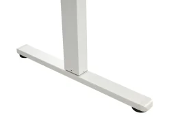 Elektrisk justerbart hæve sænkebord WILBANKS Lysebrun/hvid 120 cm 60 cm med USB-port