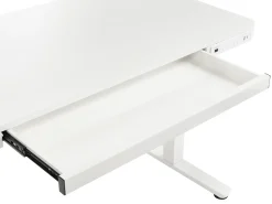 Elektrisk justerbart hæve sænkebord PENLY Hvid 120 cm 60 cm med USB-port