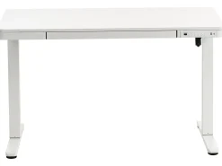Elektrisk justerbart hæve sænkebord PENLY Hvid 120 cm 60 cm med USB-port