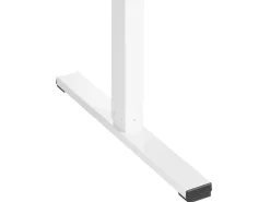 Elektrisk justerbart hæve sænkebord TAVARES Lysebrun/hvid 120 cm 60 cm