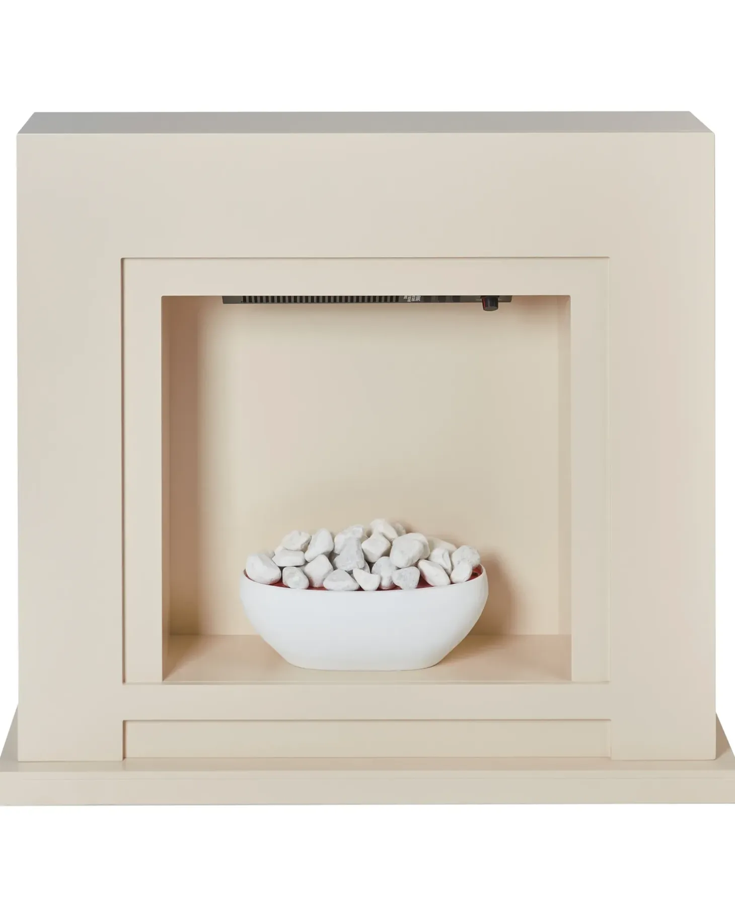 Elektrisk pejs med varme SAHARA Beige