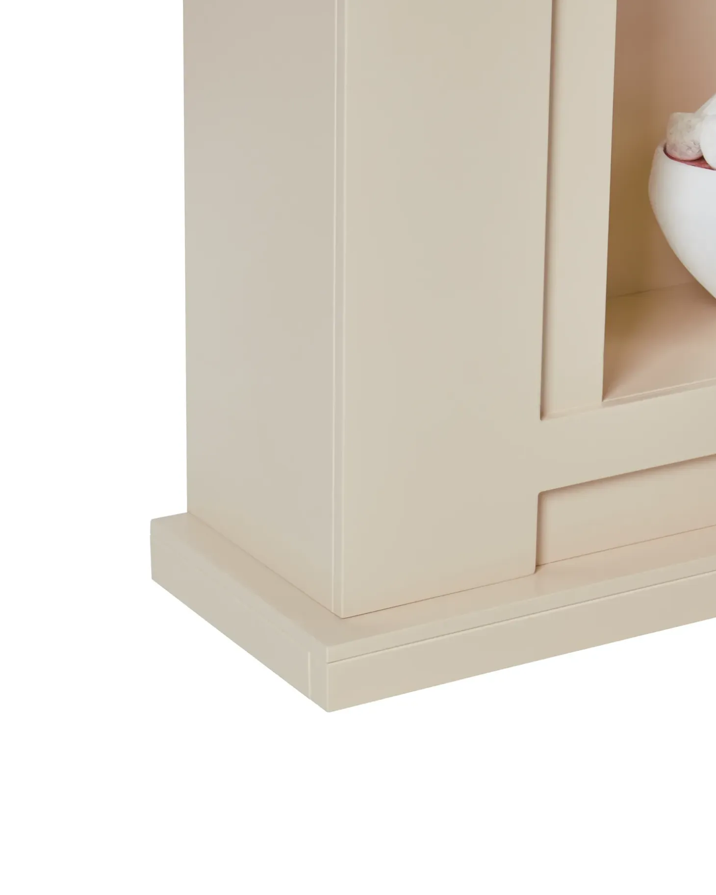 Elektrisk pejs med varme SAHARA Beige