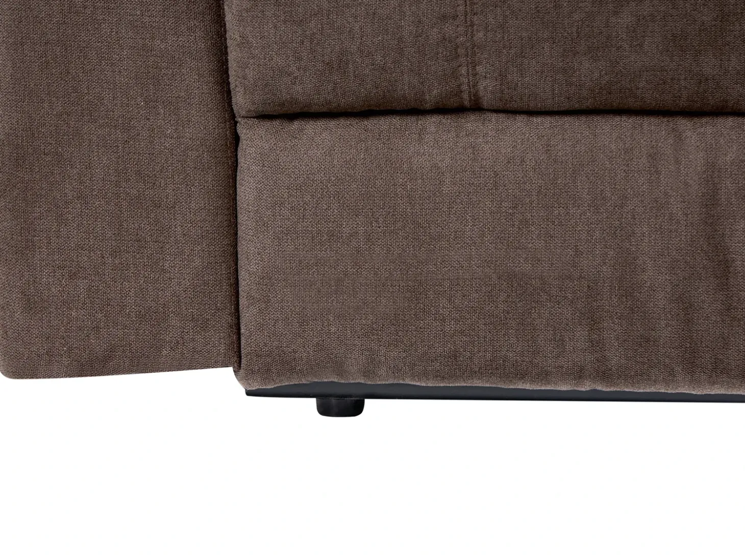 Elektrisk recliner hjørnesofa 5 personers ROKKE Brun med USB-port Venstrevendt