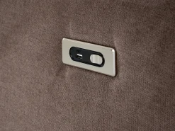 Elektrisk recliner hjørnesofa 5 personers ROKKE Brun med USB-port Venstrevendt