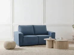 Elektrisk recliner sofa 2 personers NUKARI Blå