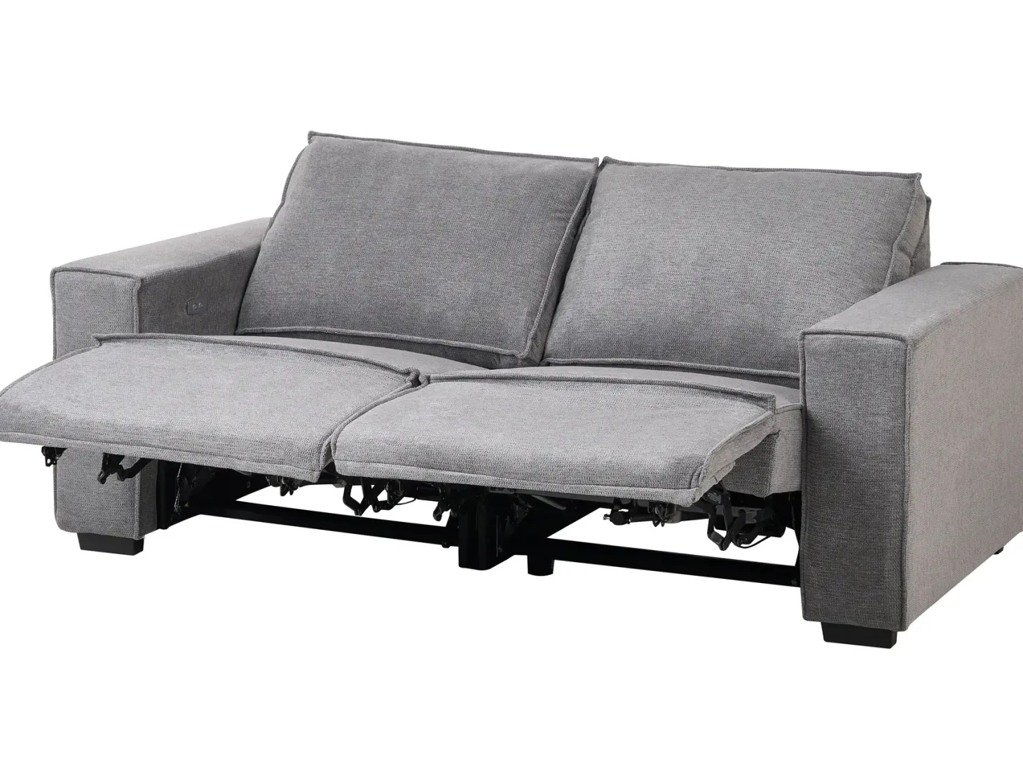 Elektrisk recliner sofa 2 personers NUKARI Grå
