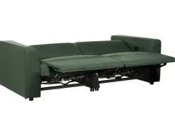 Elektrisk recliner sofa 2 personers ULVEN Mørkegrøn med USB-port