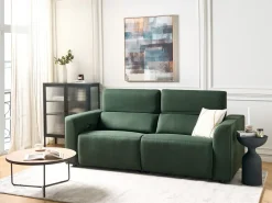 Elektrisk recliner sofa 2 personers ULVEN Mørkegrøn med USB-port