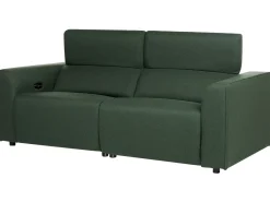 Elektrisk recliner sofa 2 personers ULVEN Mørkegrøn med USB-port