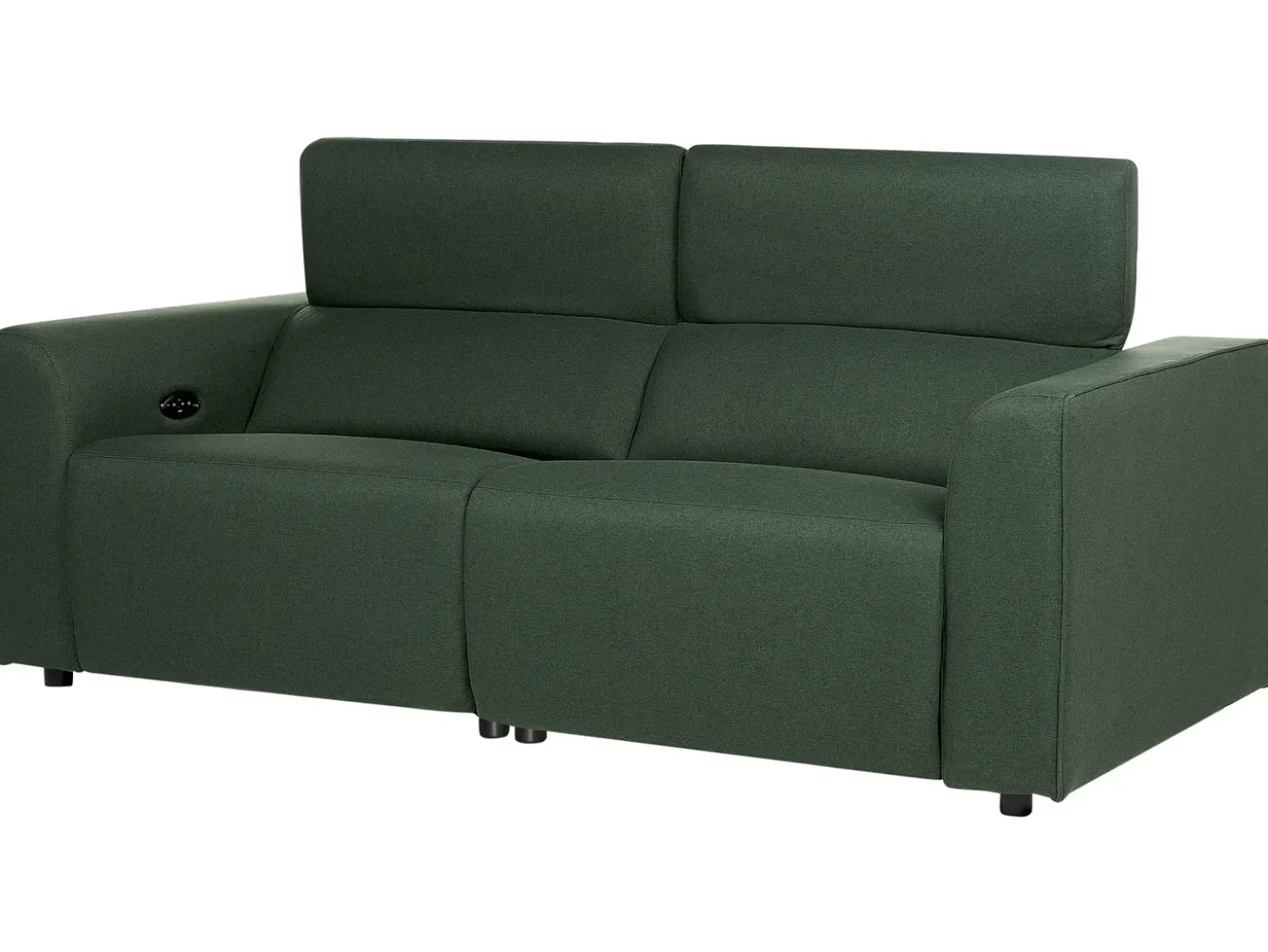 Elektrisk recliner sofa 2 personers ULVEN Mørkegrøn med USB-port