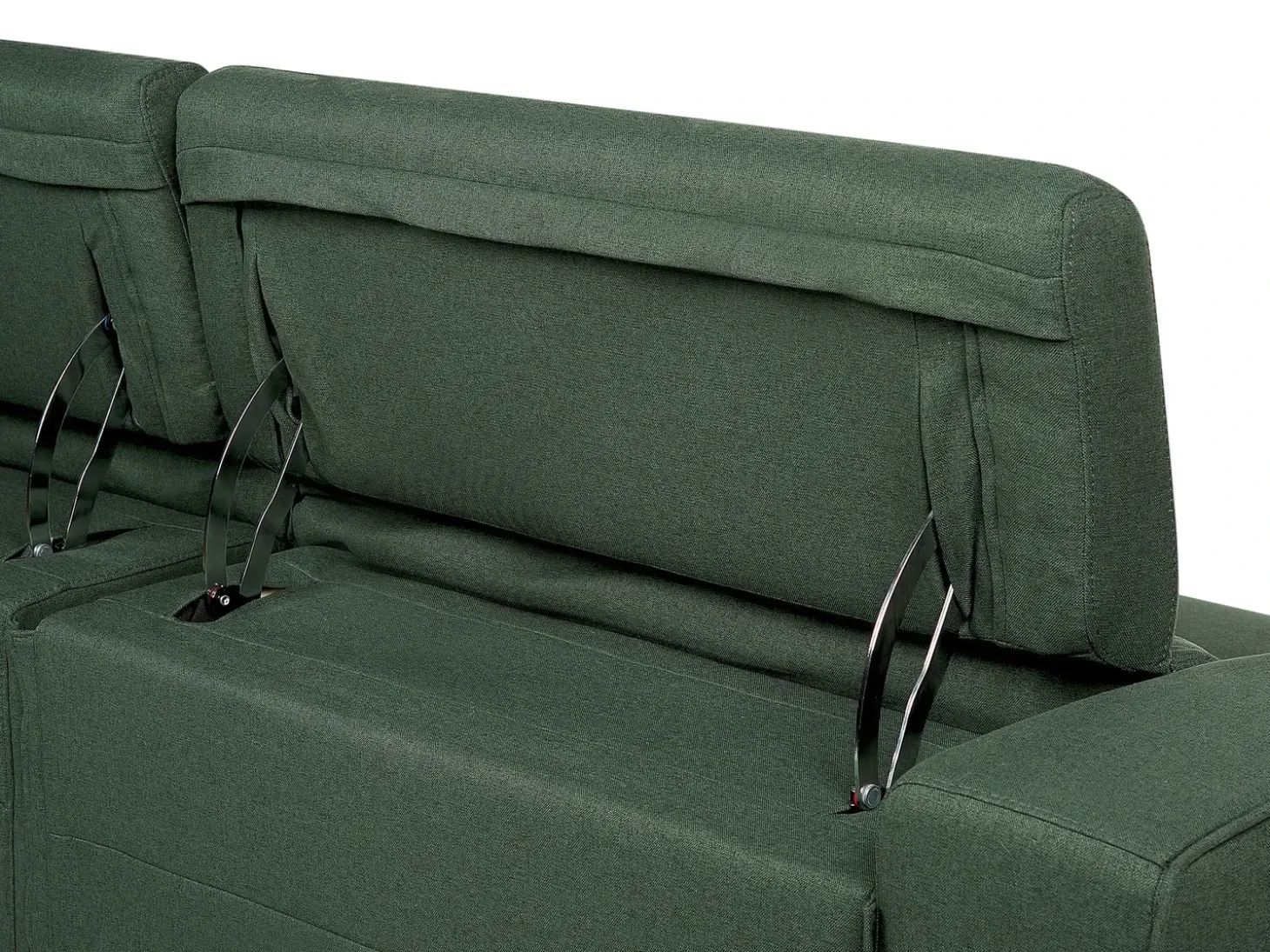 Elektrisk recliner sofa 2 personers ULVEN Mørkegrøn med USB-port